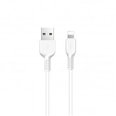 Кабель HOCO lightning X13 белый 1m сила тока 2.4A белый