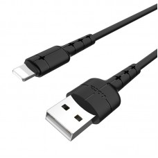 Кабель USB - Lightning Hoco X30 Star с индикатором включения питания черный