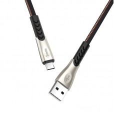 Кабель HOCO U48 Micro USB Superior speed 1 метр черный усиленный