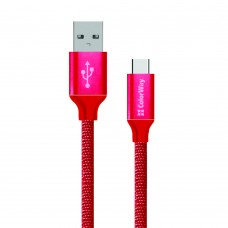 Кабель Colorway USB - Type-C 2.1А 1м красный