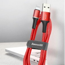 Кабель Baseus Halo USB Lightning 2м красный