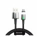 Кабель-переходник Baseus Magnetic USB Lightning CALXC-A01 1м черный