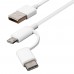 Кабель Xiaomi Mi 2 в 1 SJV4082TY microUSB + type-c 1 метр