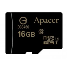 Карта памяти MicroSDHC 16 GB C10 UHS-I APACER + adapter AP16GMCSH10U1-R