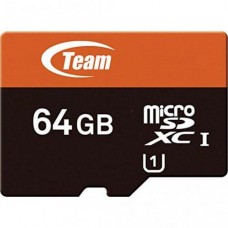 Карта памяти Team microSD 64GB Class10 UHS-I (с адаптером) (TCUSDX64GUHS41)