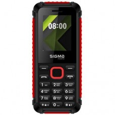 Кнопочный мобильный телефон Sigma mobile X-style 18 Track черный/красный