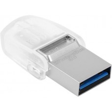 Двойная флеш 64Gb юсб + Type-C Kingston MicroDuo 3C metal USB 3.1