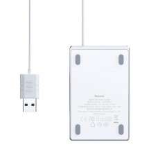 Зарядное устройство беспроводное Baseus Wireless Charger Card Ultra Thin 15W серое (WX01B-S2)
