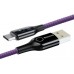 Кабель Baseus C-shaped Light Intelligent Power-off Cable USB for Type-C 3A 1M сиреневый (CATCD-05)