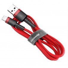 Кабель Baseus Cafule Cable USB for Type-C 3A 1M красный (CATKLF-B09)