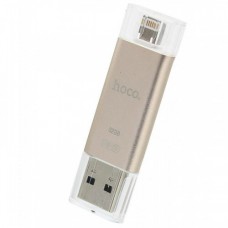 Флешка для iPhone + USB Hoco UD2 16GB