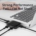 Хаб разветвитель тайп-с BASEUS Fully Folded Portable 4in1 4xUSB2.0 Micro USB + питание