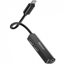 Переходник BASEUS L52 3-in-1 lightning to Dual Lightning + 3.5mm AUX