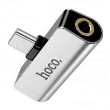 Конвертер Hoco Type-C to 3.5mm audio/Type-C charging LS26 1.5A