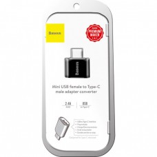 Переходник Baseus usb female - type-c male adapter converter catotg-01