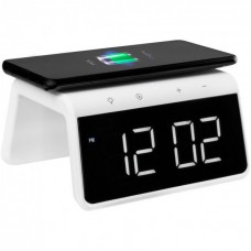 Умные часы настольные Gelius Pro Smart Desktop Clock Time Bridge GP-SDC01 + беспроводная зарядка