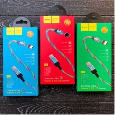 Micro кабели светящиеся магнитные USB шнуры Hoco U90