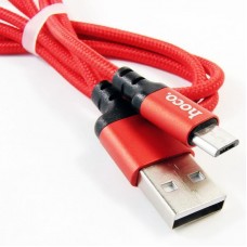 Кабель длина 2 метра Hoco X14 micro-USB быстрая зарядка красный