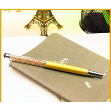 Ручка - стилус с камнями кристалами (Золотой)