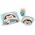 Детская бамбуковая посуда Пингвинчик набор из 3 предметов BP5