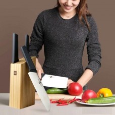 Комплект из 4 кухонных ножей стальных на подставке XIAOMI HUO HOU Knife Set (HU0059)