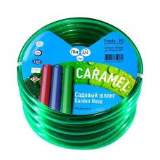 Шланг поливочный силикон садовый Presto-PS Caramel (зеленый) 3/4 дюйма длина 20 м (CAR-3/4 20)