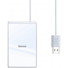 Бездротовий зарядний пристрій Baseus Card Ultra-thin  Silver+White