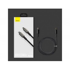 Кабель Baseus Tungsten Gold Fast Charging Data Cable Type-C to iP PD 20W 1m Black