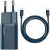 Зарядное устройство Baseus Super Si Quick Charger 1C 20W с кабелем Type-C - Lightning 1m