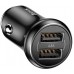 Автомобільний зарядний пристрій Baseus Gentleman 4.8A Dual-USB чорне (CCALL-GB01)