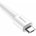 Кабель Baseus mini white micro usb 2.4a 1m camsw-02