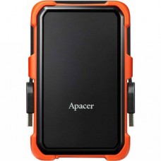 Переносний диск Apacer USB 3.1 Gen1 AC630 2TB 2.5 дюйми Чорно-помаранчевий