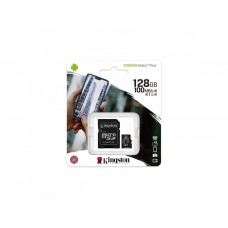 Карта пам'яті Kingston microSDXC Canvas Select Plus 128GB Class 10 UHS-I A1 R-100MB/s +SD-адаптер