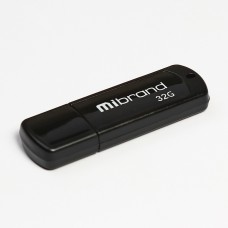 Флеш-накопитель недорогой Mibrand Grizzly 32 GB черный
