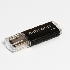 Флеш-накопичувач Mibrand USB2.0 Cougar  64 ГБ Моноблок чорний