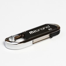 Флешка Mibrand Aligator 8GB USB 2.0 чёрная