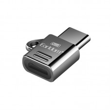 Переходник Micro-USB To Type-C Earldom ET-TC03 Metal Adapter with Chain