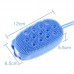 Мочалка массажная Bath Brush губка силиконовая синяя