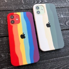 Чехол накладка Rainbow бампер панель iPhone 11 X 12 13