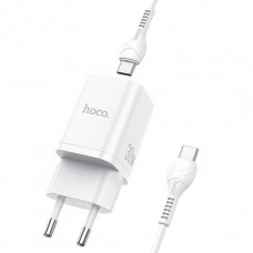 Быстрое зарядное HOCO N13 Bright 30W 2 порта USB-A + USB-C