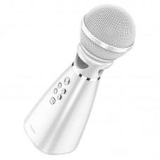 Караоке Микрофон-Bluetooth колонка Hoco bk6 белый