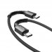 Кабель HOCO Type-C to Type-C Especial PD charging data cable X71 1m 60W черный