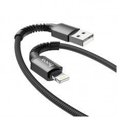 Кабель HOCO Lightning Especial charging data cable for X71 1m, 2.4A черный
