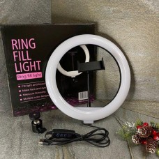Лампа подсветка кольцевая - набор с держателем штативом 26 см Led