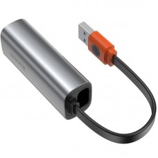 Переходник USB-A to RJ45 Baseus Steel Cannon Series Bidirectional Gigabit LAN Adapter CAHUB-AD0G