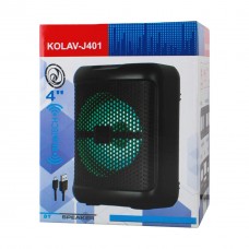 Портативная колонка KOLAV-J401 акустика 4" USB TF FM Bluetooth TWS 3.7V 800mA