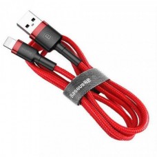 Кабель type-c 2m Baseus Cafule красный усиленный CATKLF-C09
