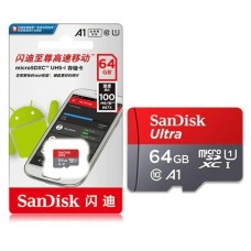 Карта памяти SanDisk 64 GB microSDXC UHS-I U1 A1 Ultra SDSQUNC-064G-ZN3MN