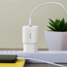 Зарядный блок питания 2 юсб Remax RP-U22 комплект с кабелем USB-C