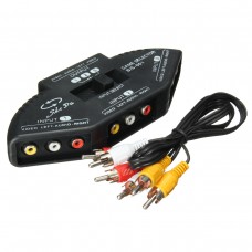 Переключатель AV-33  AV Audio-Video Signal Switcher + 3 RCA